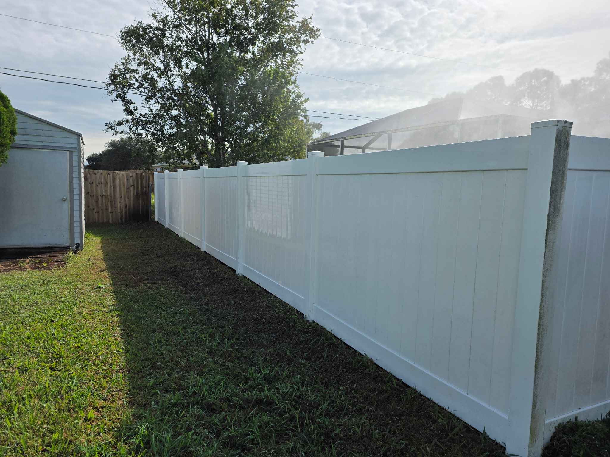 House exterior after washing